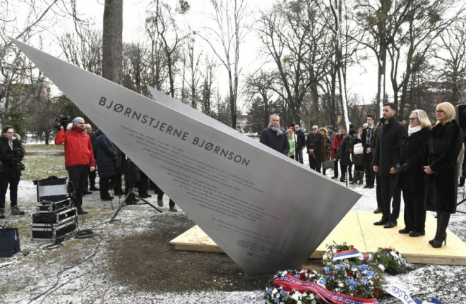 Dnes v Košiciach odhalili pamätník B. Björnsona, financovaného z Grantov EHP a Nórska