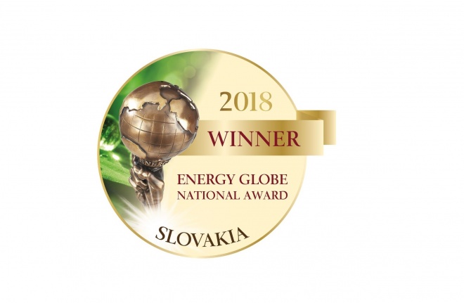Obrázok ku správe: Medzinárodné ocenenie National Winner SLOVAKIA 2018 v rámci ENERGY GLOBE Award pre projekt Biomasové logistické centrum