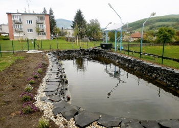 Obrázok ku správe: Rozšírenie vyučovania o opatrenia na zachytenie a využitie dažďovej vody v ZŠ Cinobaňa