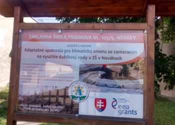 Obrázok ku správe: Adaptation measures to climate change, focusing on the use of rainwater in the Elementary School in Nováky